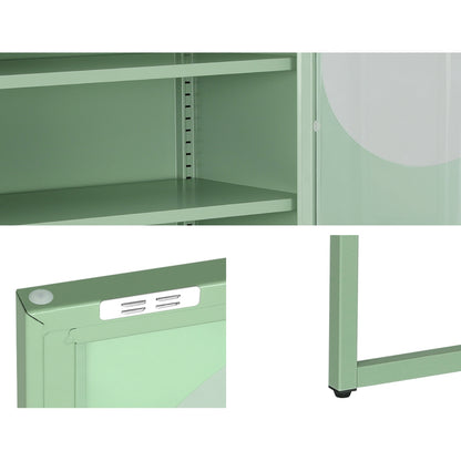 Ella Buffet Sideboard Metal Cabinet - Green