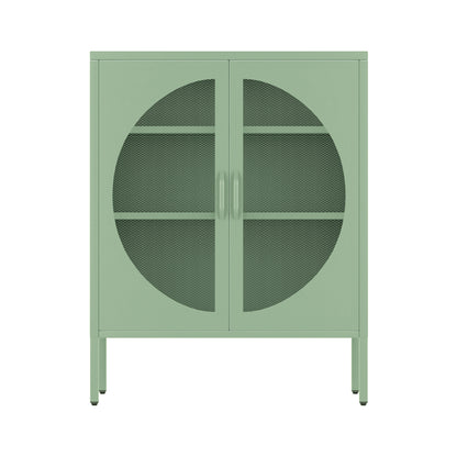 Elsa Buffet Sideboard Metal Cabinet - Green