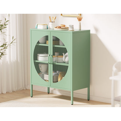 Elsa Buffet Sideboard Metal Cabinet - Green