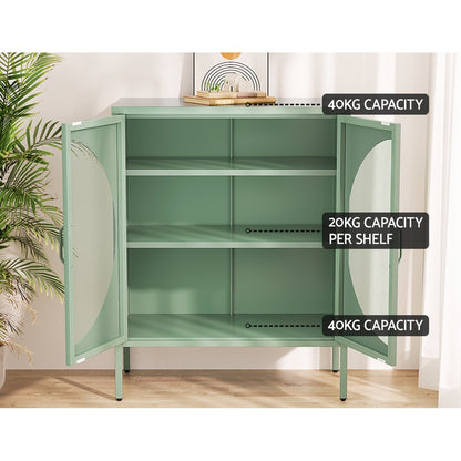Elsa Buffet Sideboard Metal Cabinet - Green