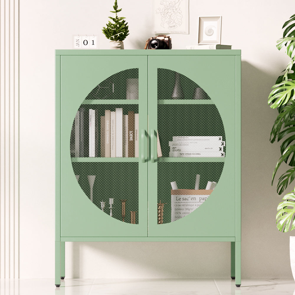 Elsa Buffet Sideboard Metal Cabinet - Green