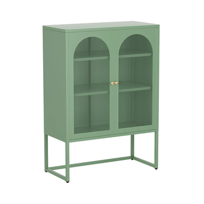 Elma Buffet Sideboard Metal Cabinet - Green