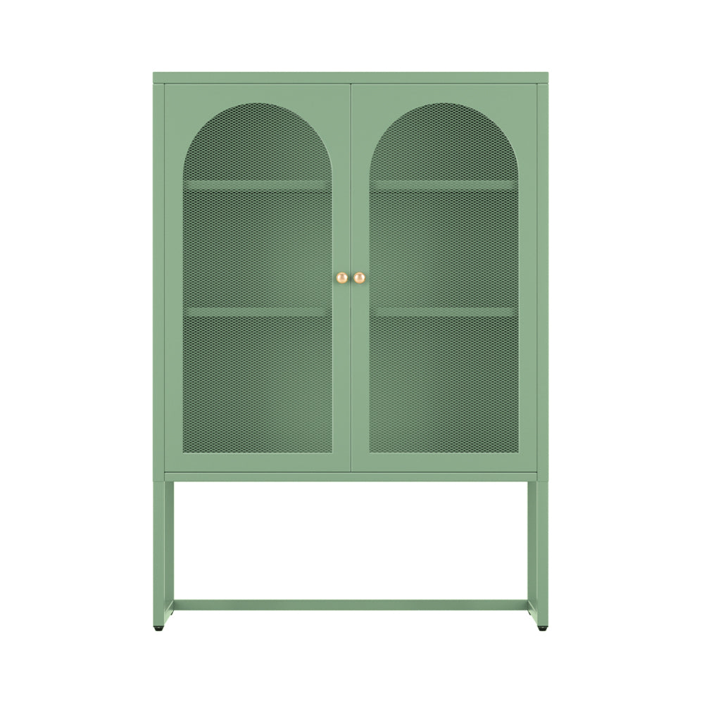 Elma Buffet Sideboard Metal Cabinet - Green