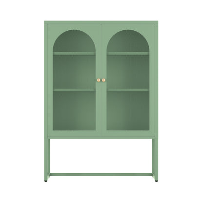 Elma Buffet Sideboard Metal Cabinet - Green