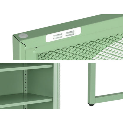 Elma Buffet Sideboard Metal Cabinet - Green