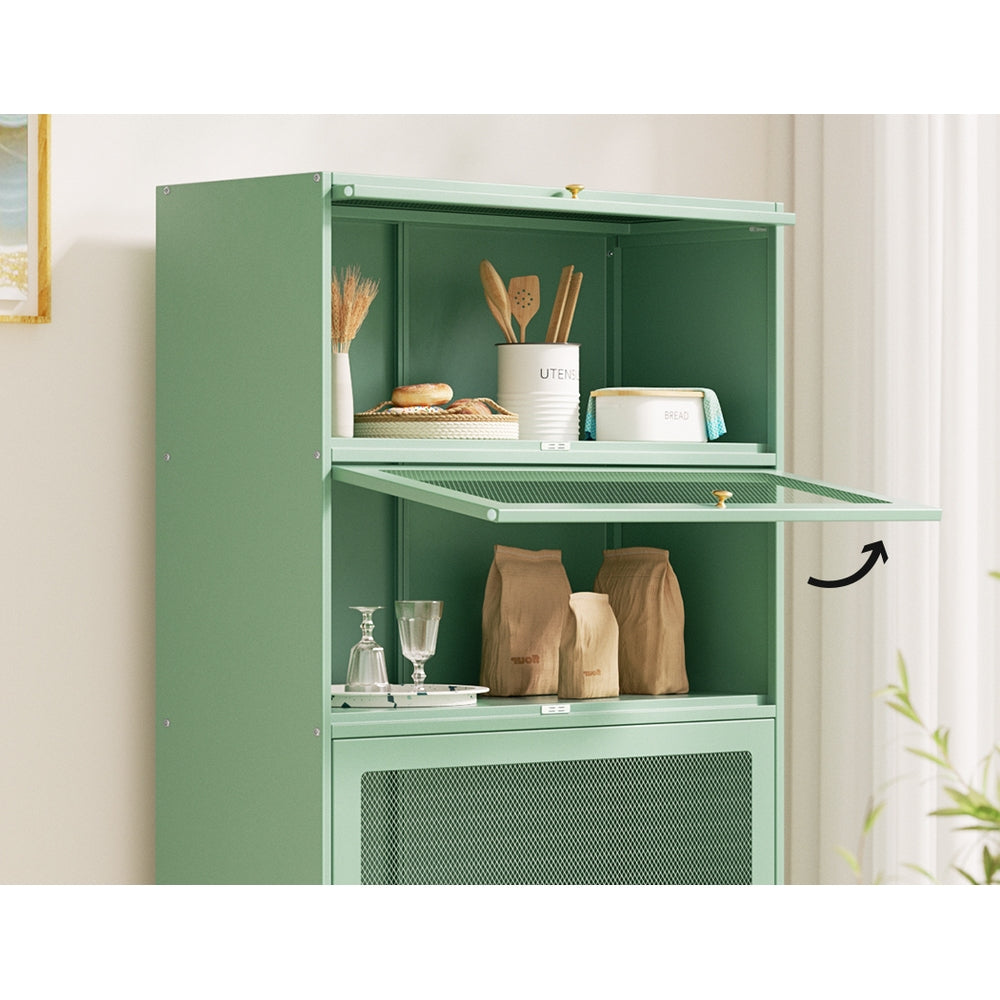 Elia Buffet Sideboard Metal Cabinet - Green