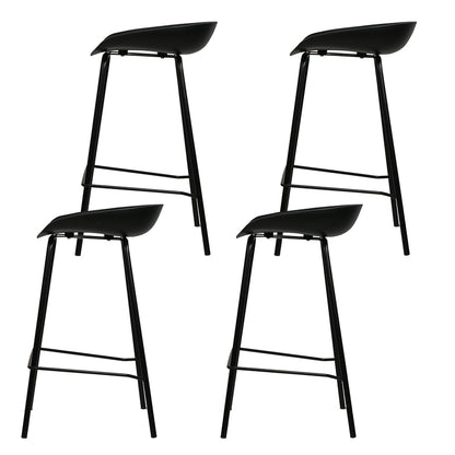 Set of 4 Bar Stools Kitchen Counter Stools Metal