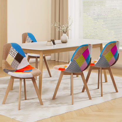 Set of 4 Retro Replica Dining Chairs - Retro