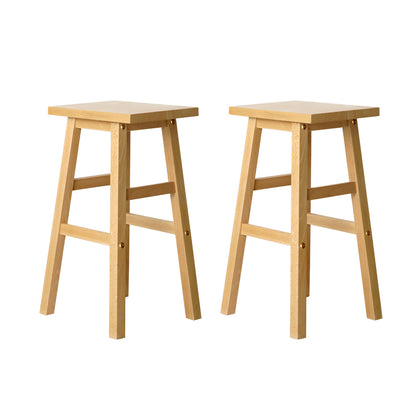 Set of 2 Baden Bar Stools Kitchen Counter Stools - Natural