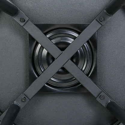 Set of 2 Vanny Bar Stools Swivel Metal Chairs