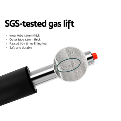 Set of 2 Wade Bar Stools Faux Leather Chair White