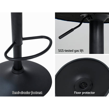 Set of 2 Nessah Velvet Bar Stools - Blue