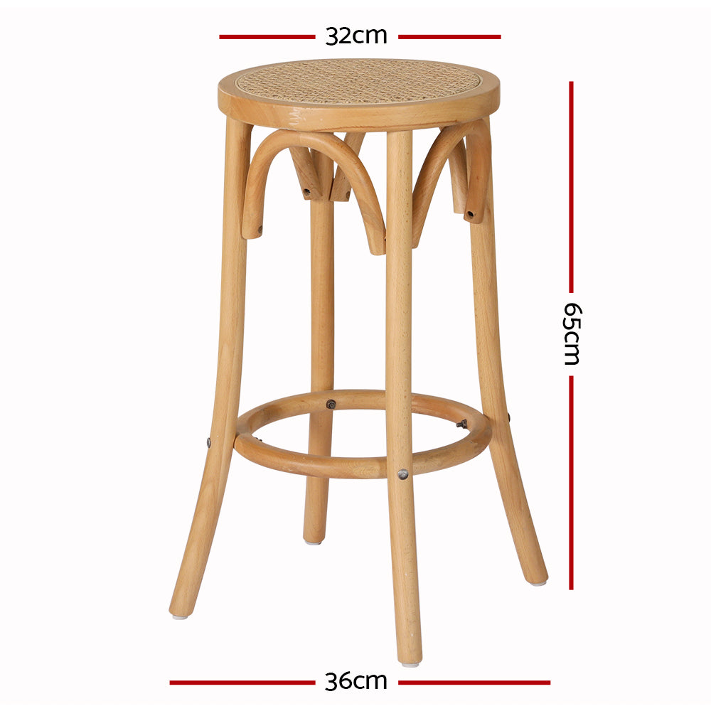 Apri Rattan Wooden Bar Stool