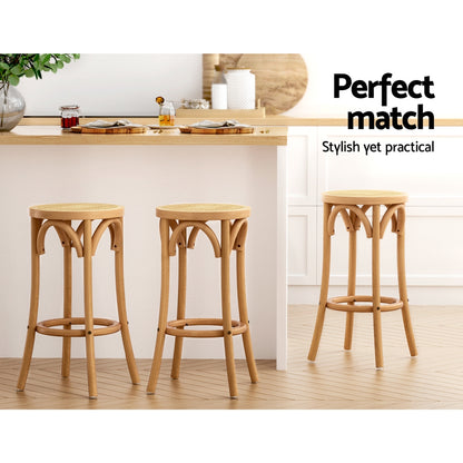 Apri Rattan Wooden Bar Stool