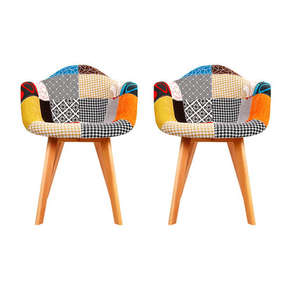 Set of 2 Replica DAW Dining Chairs - Retro Replica