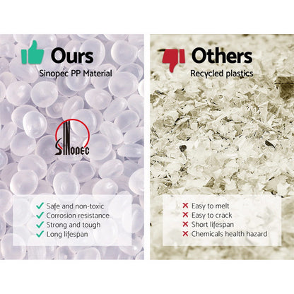 Set of 4 Retro Replica Dining Chairs  Fabric - Retro