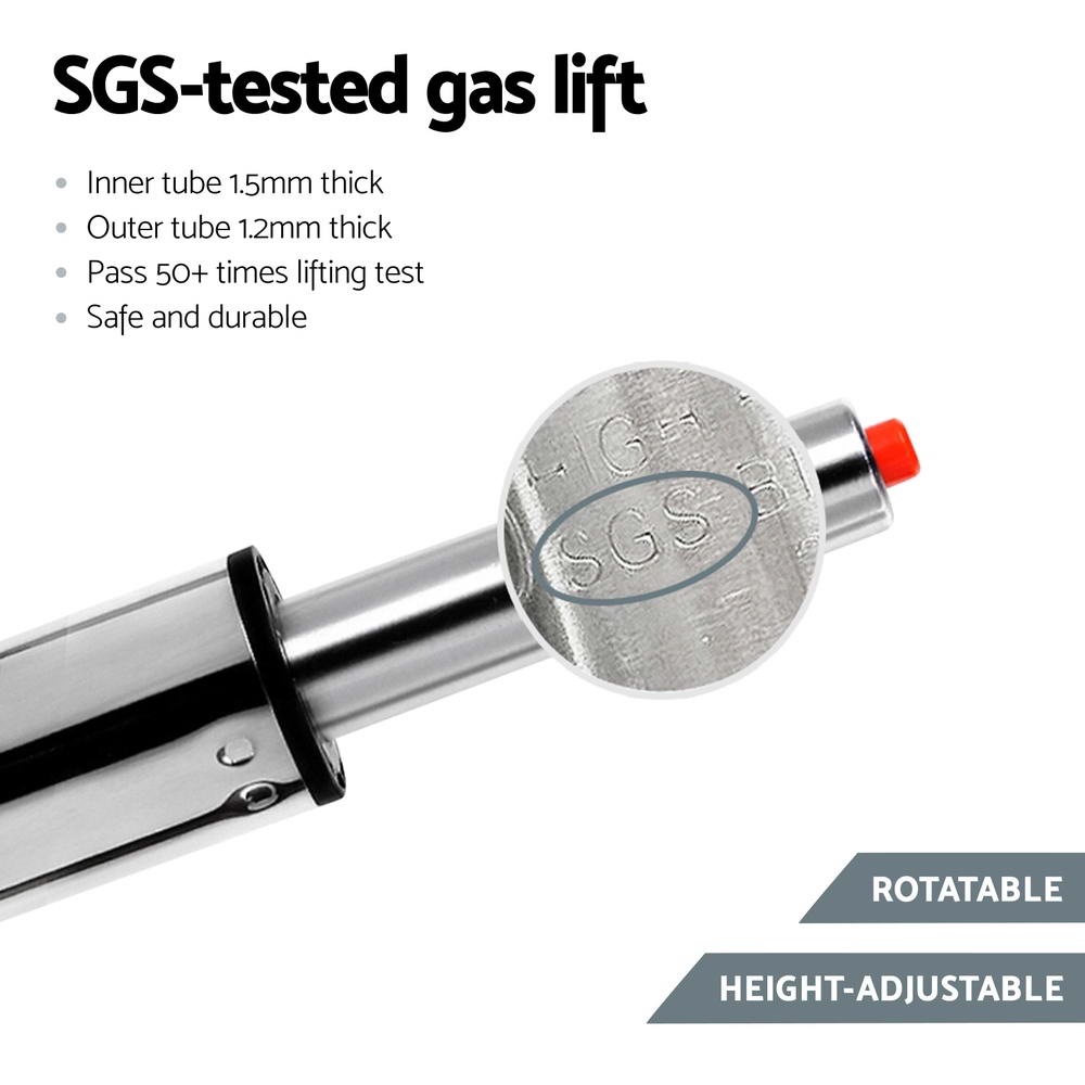 Set of 4 Noel Leather Bar Stools - White