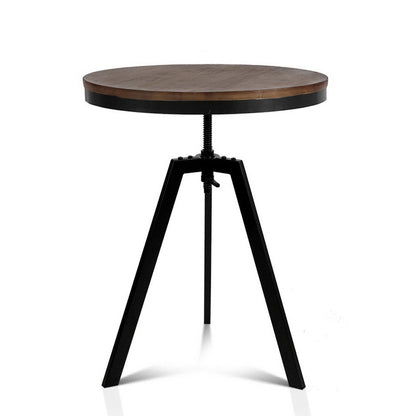 Ferrum Bar Table 67-86CM Height Round - Brown