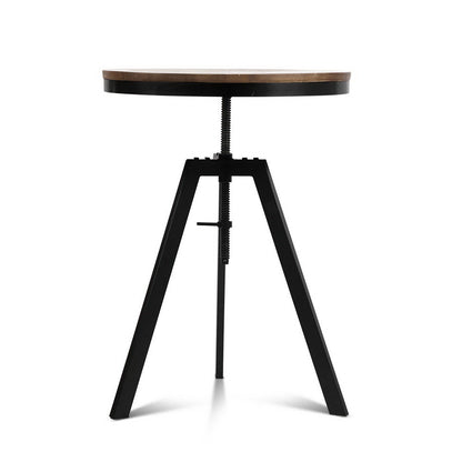 Ferrum Bar Table 67-86CM Height Round - Brown