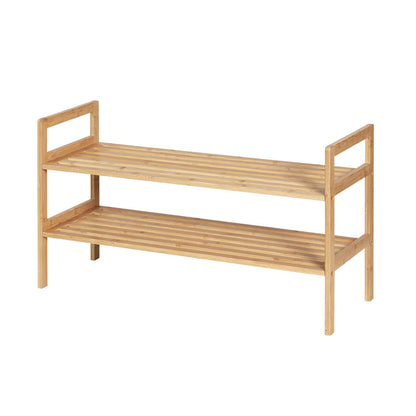 Hina Shoe Rack Cabinet Bamboo Storage Organiser - Pine