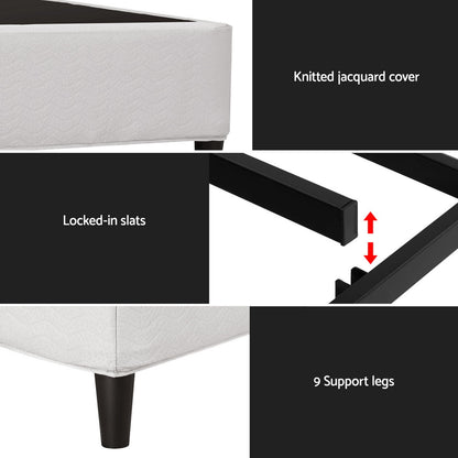 Mason King Bed Frame - Grey