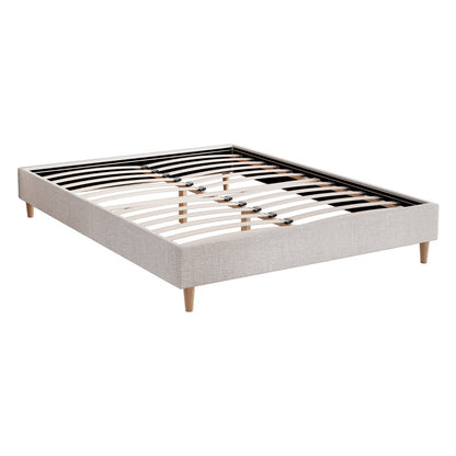 Zora Queen Bed Frame - Beige