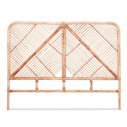 Double Size | Fred Rattan Bed Headboard - Pine