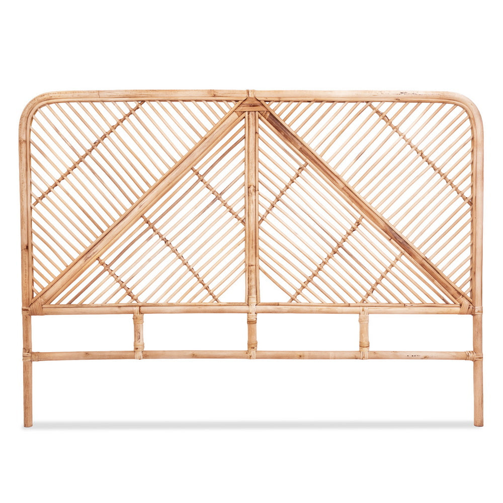 Queen Size | Fred Rattan Bed Headboard - Pine