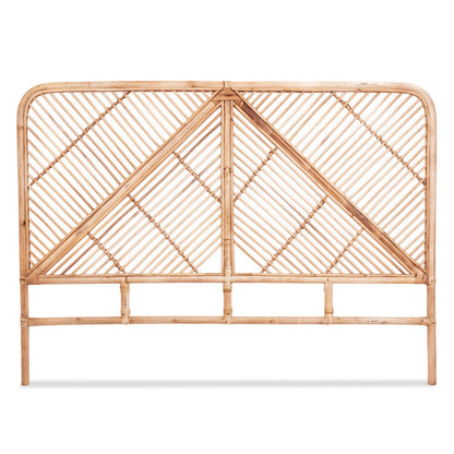 Queen Size | Fred Rattan Bed Headboard - Pine