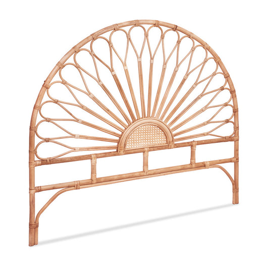 Double Size | Mari Rattan Bed Headboard - Pine