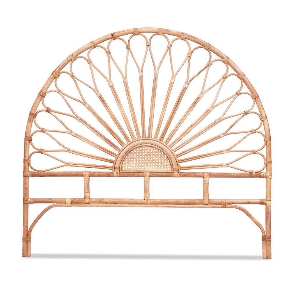 Double Size | Mari Rattan Bed Headboard - Pine