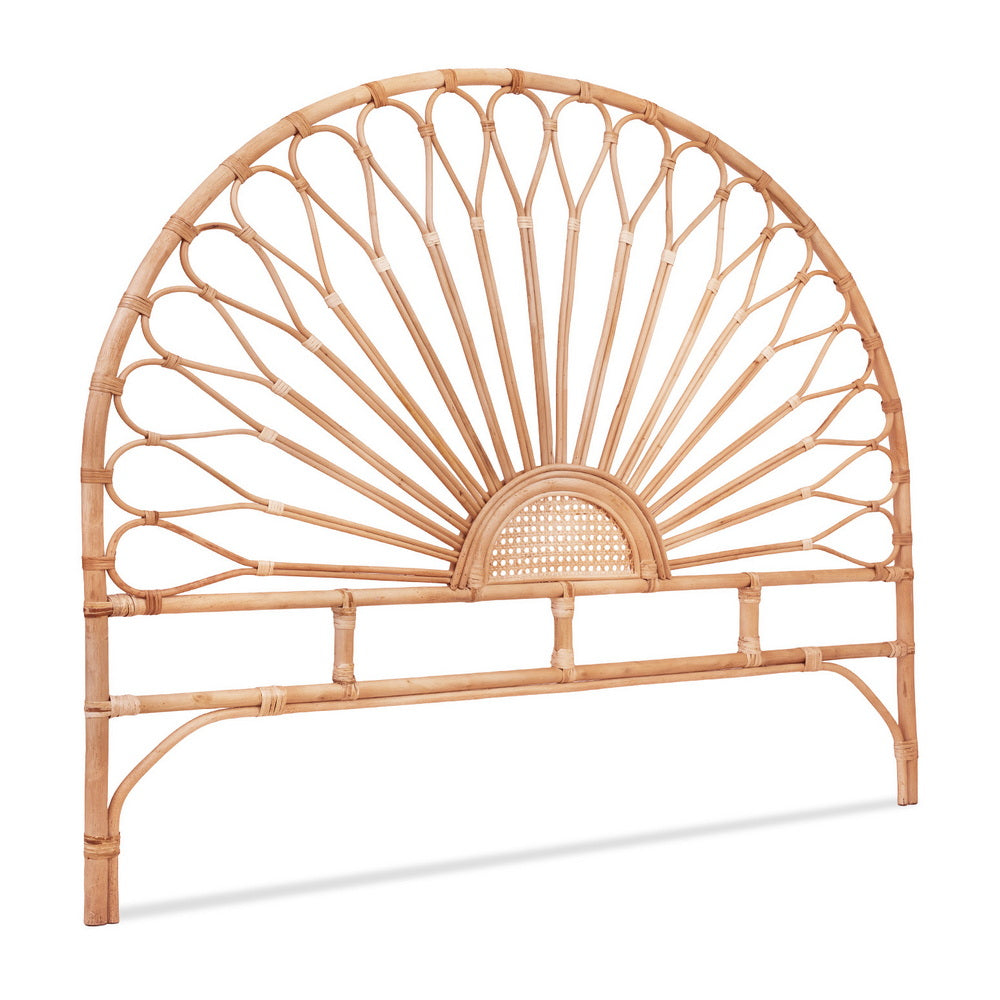 Queen Size | Mari Rattan Bed Headboard - Pine