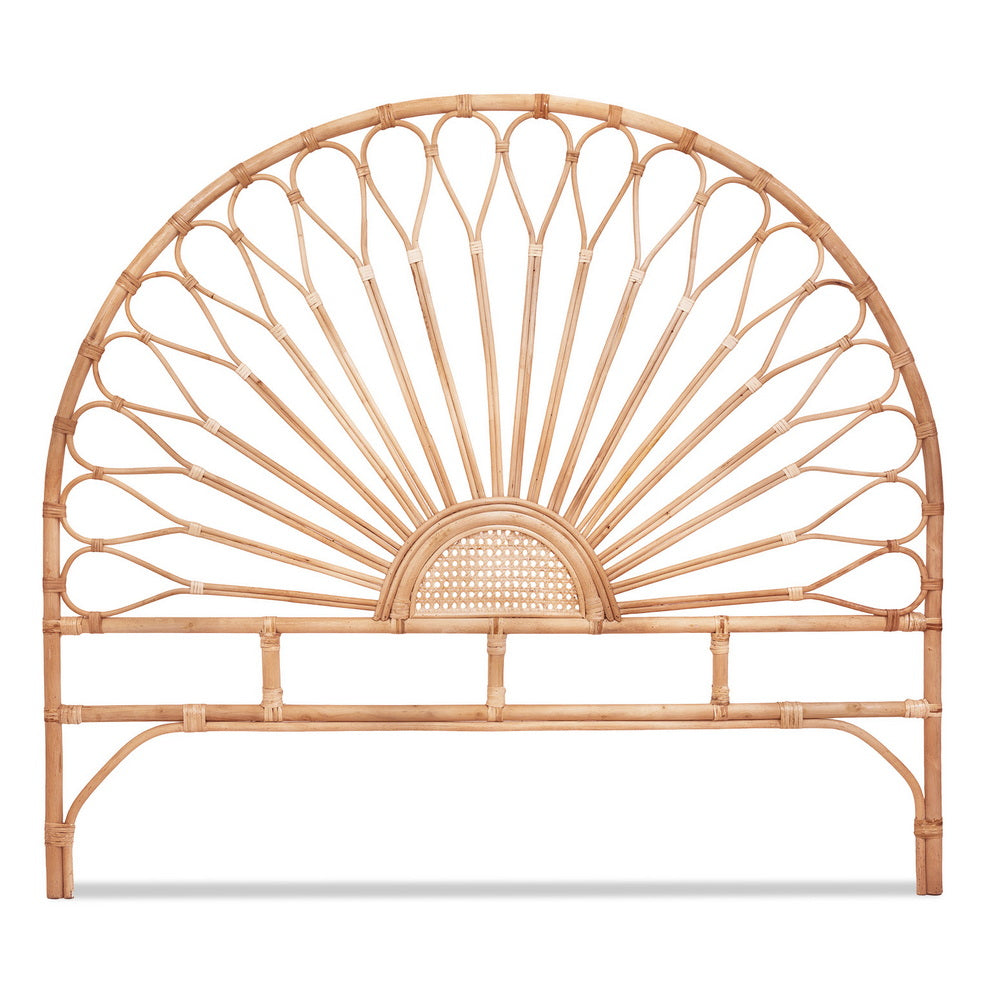 Queen Size | Mari Rattan Bed Headboard - Pine
