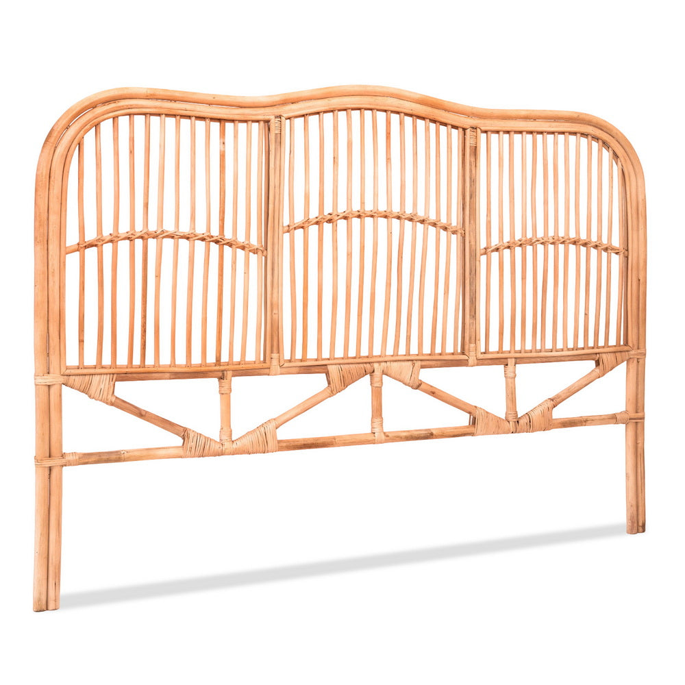 Queen Size | Nero Rattan Bed Headboard - Pine