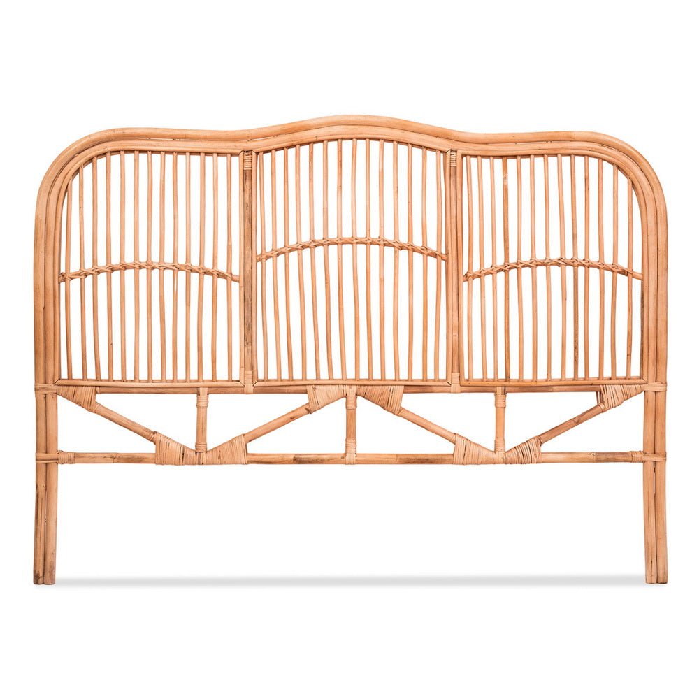 Queen Size | Nero Rattan Bed Headboard - Pine