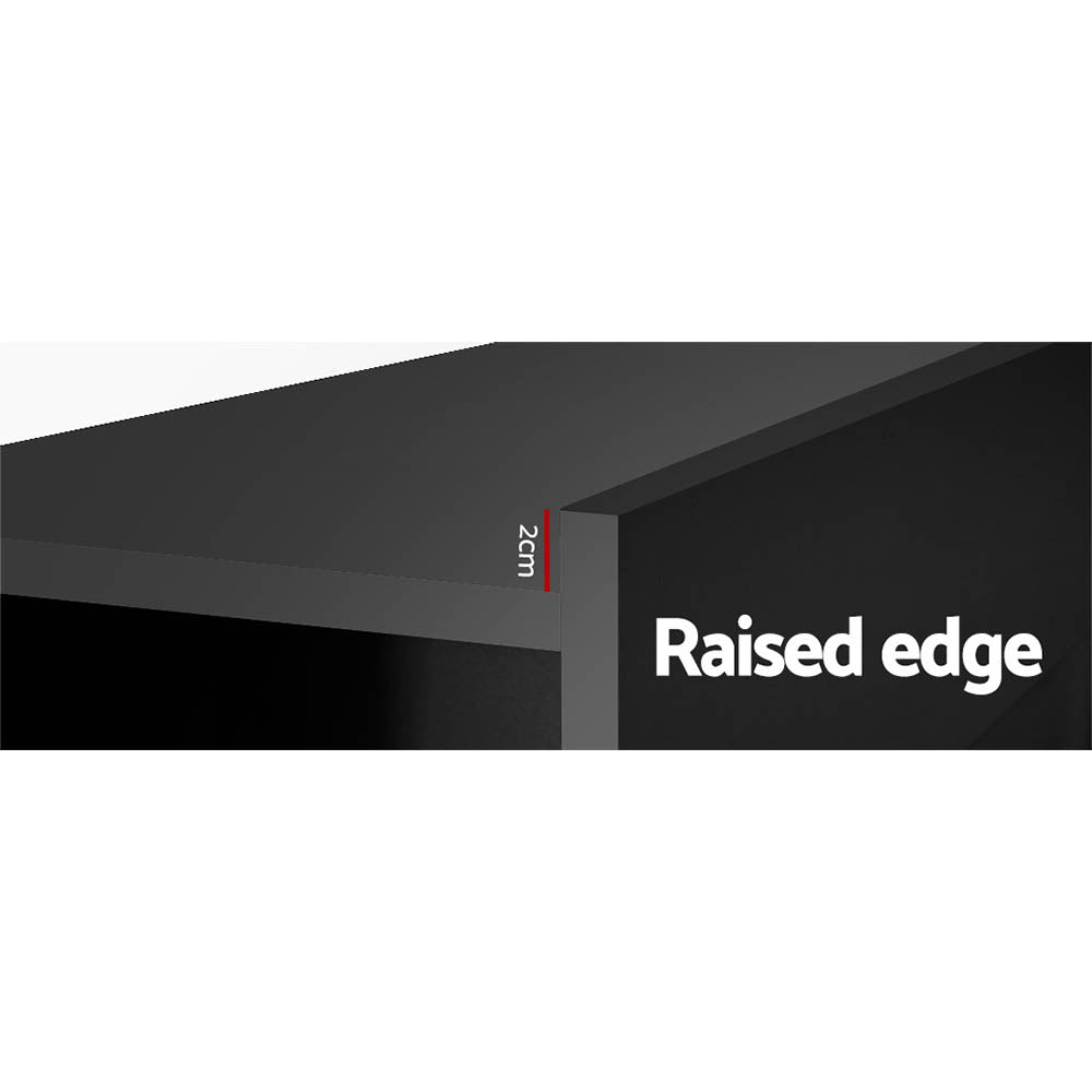 Queen Size | Cabi Bed Headboard with Shelves - Black