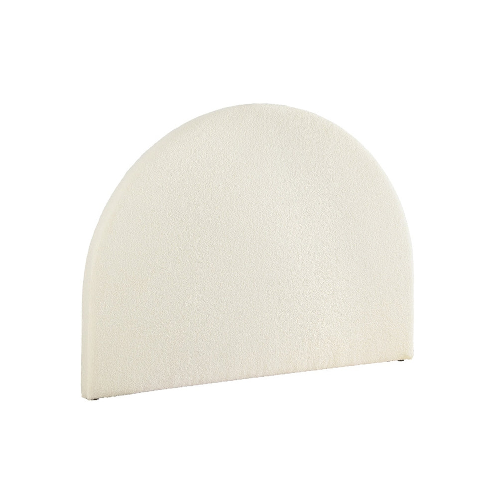 Queen Size | Grei Bed Headboard - Boucle White