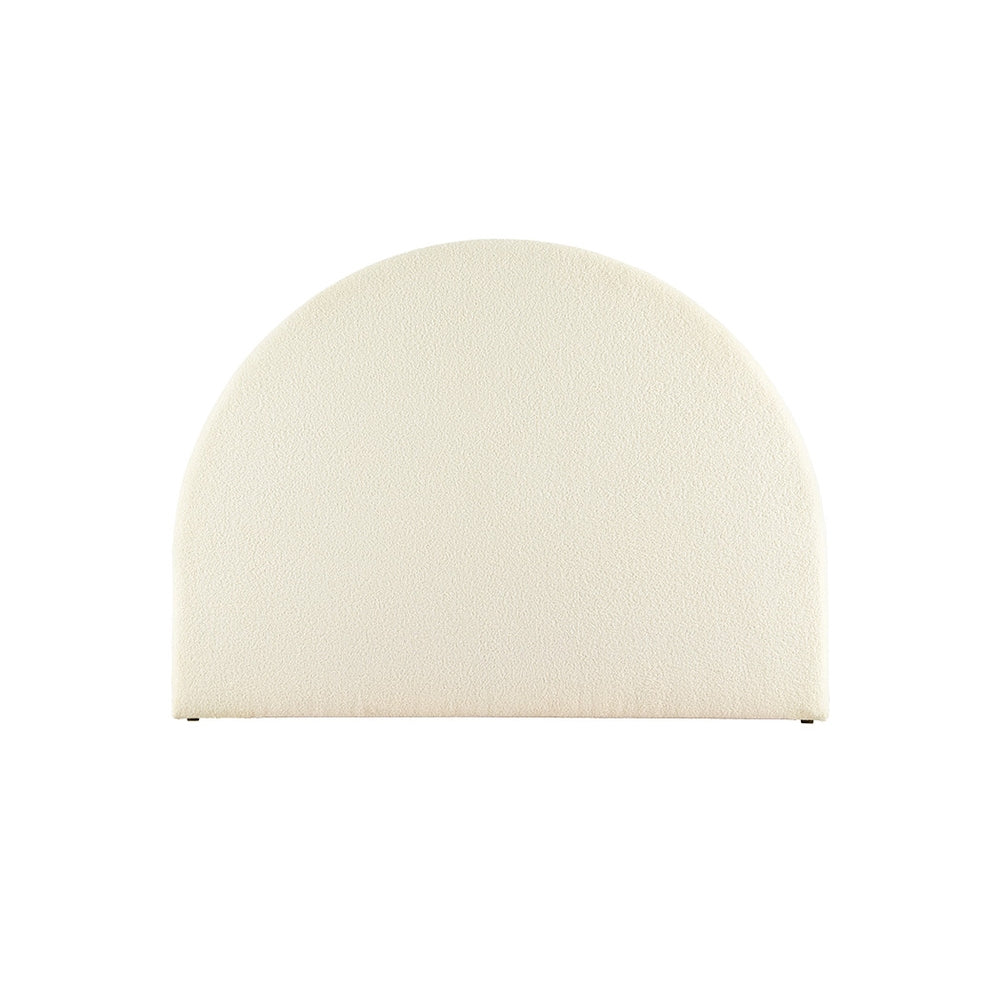Queen Size | Grei Bed Headboard - Boucle White