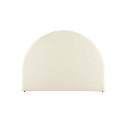 Queen Size | Grei Bed Headboard - Boucle White