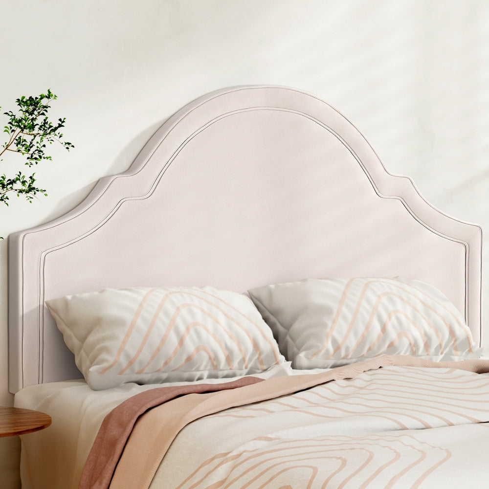 Queen Size | Iris Bed Headboard - Beige