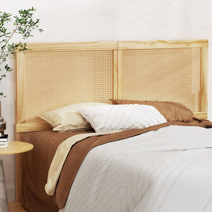 Queen Size | Ribo Rattan Bed Headboard - Pine
