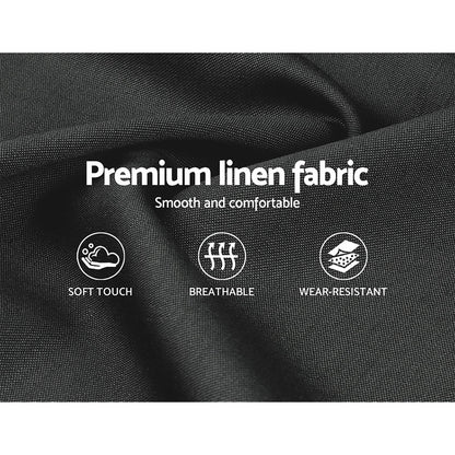 Issa King Gas Lift Bed Frame - Charcoal