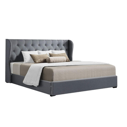 Issa King Gas Lift Bed Frame - Grey