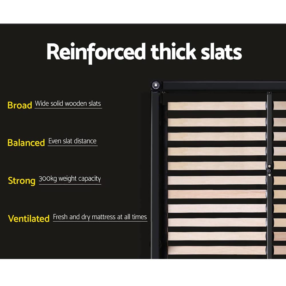 Issa Queen Gas Lift Bed Frame - Charcoal