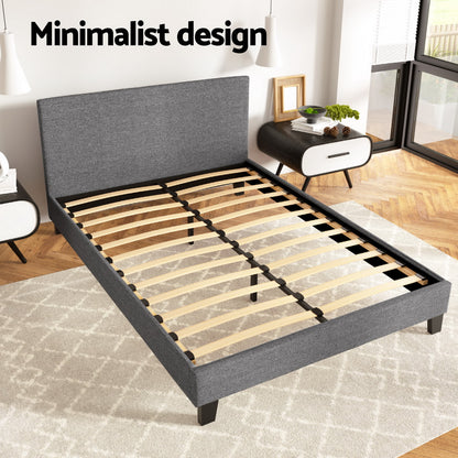 Neo Double Bed Frame - Grey
