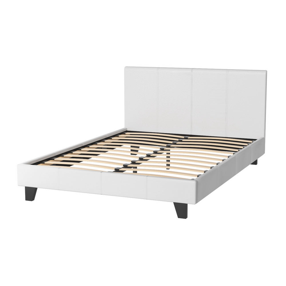 Neo Double Bed Frame - White