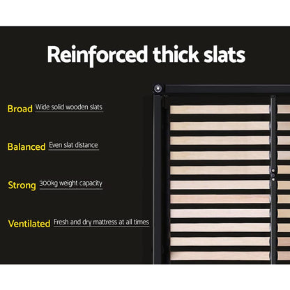 Neo Queen Bed Frame - Charcoal