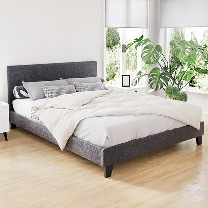 Neo Queen Bed Frame - Charcoal