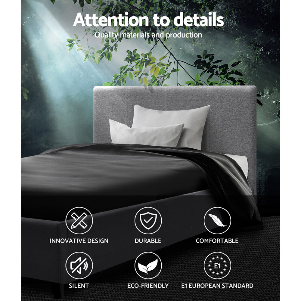 Nino King Single Gas Lift Bed Frame - Grey