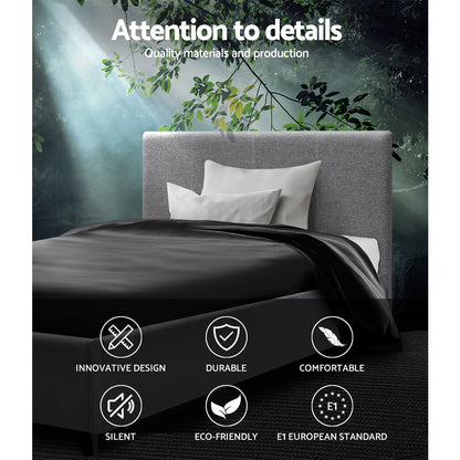 Nino King Single Gas Lift Bed Frame - Grey